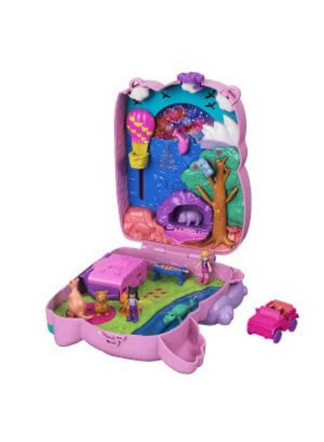 Polly Pocket Polly Pocket Dolls & Accessories, Koala Purse Playset with 2 Micro Dolls, 1 Toy Car & 5 Animals, 2-in-1 Travel Toy  - Image 4