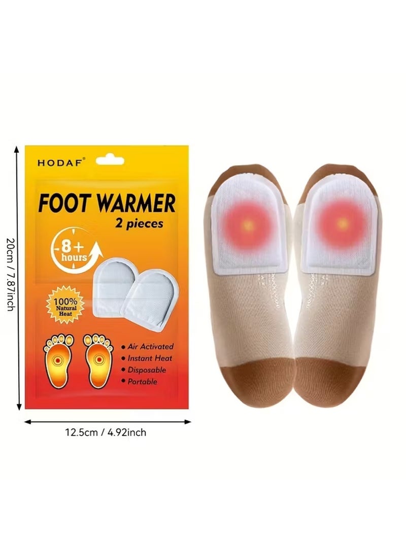 Hodaf 6Pcs Foot Toe Warmers, Up to 8 Hours of Heat Long Lasting, Hot Insole Feet Warmer, Instant Toe Warmers Disposable Adhesive Air Activated Warmers for Winter Outdoor Work, Sports Activities - Image 5