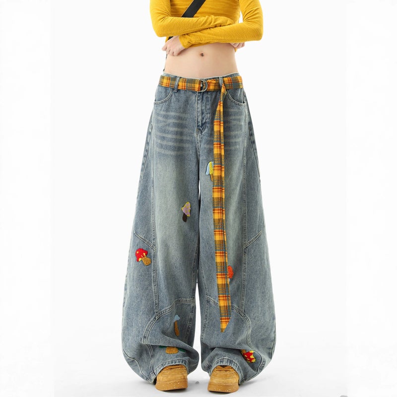 Unisex Classic Denim Jeans Loose Fit Daily Outdoor Wear - Image 5