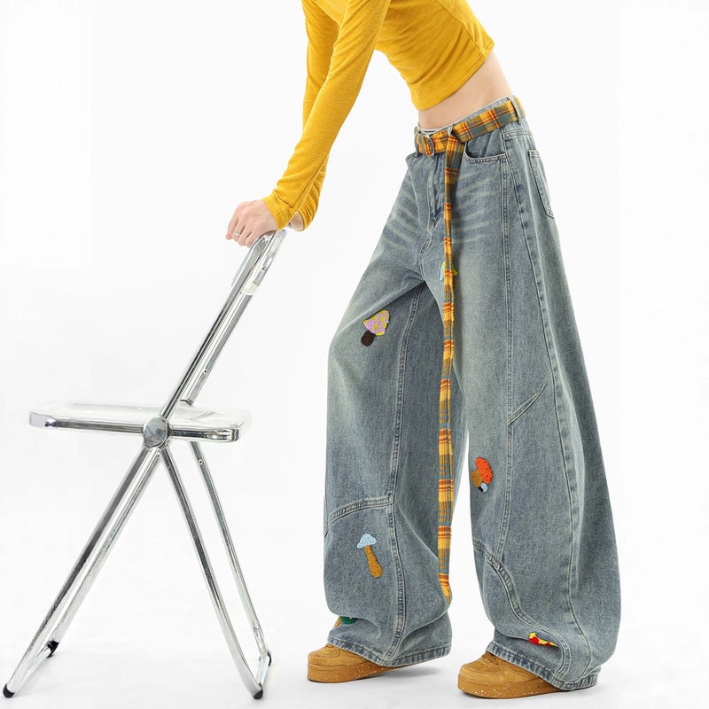 Unisex Classic Denim Jeans Loose Fit Daily Outdoor Wear - Image 4