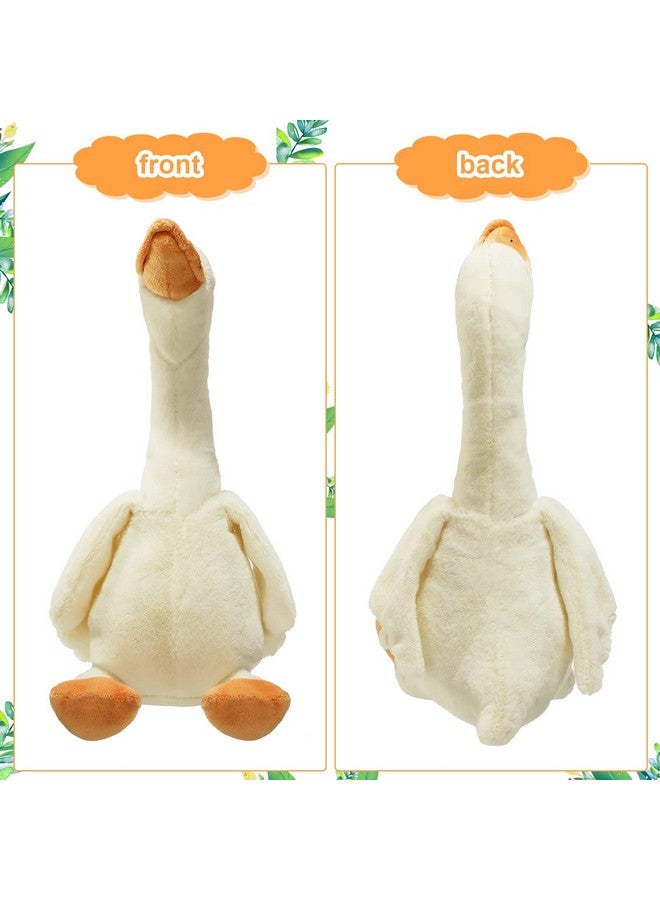 Sosation 3 Pieces 15.7'' Swan Stuffed Animal, Goose Plush Stuffed Animal Toy White Fluffy Cute Goose Stuffed Animal Funny Duck Plush Swan Toys Gifts For Kids Home Birthday Favor - Image 2