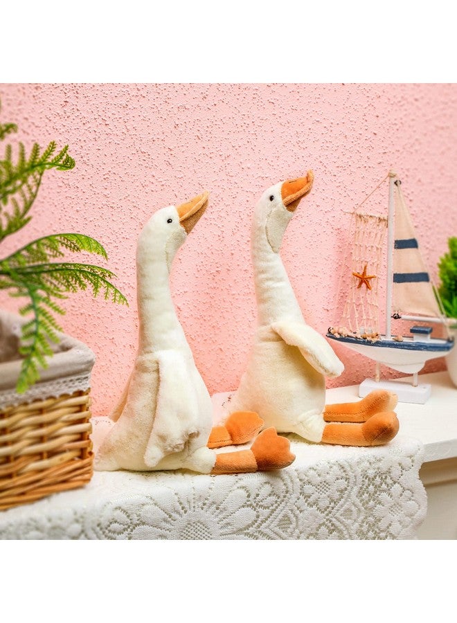 Sosation 3 Pieces 15.7'' Swan Stuffed Animal, Goose Plush Stuffed Animal Toy White Fluffy Cute Goose Stuffed Animal Funny Duck Plush Swan Toys Gifts For Kids Home Birthday Favor - Image 4