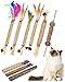TINDTOP Silvervine Chew Sticks for Cats 12 Pack Natural Catnip Chew Toys for Kittens Teeth Cleaning Matatabi Dental Care Increase Appetite Calm Cat Anxiety and Stress Cat Dental Toy - Image 3