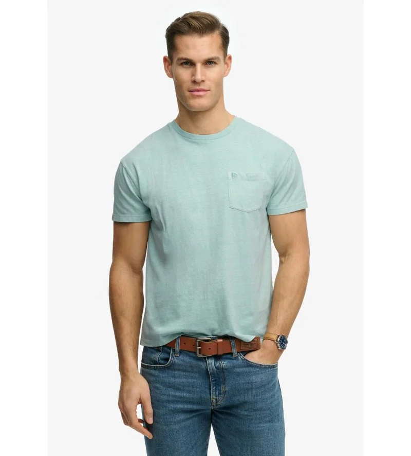 سوبر دراي Classic Cotton Linen Pocket T-Shirt