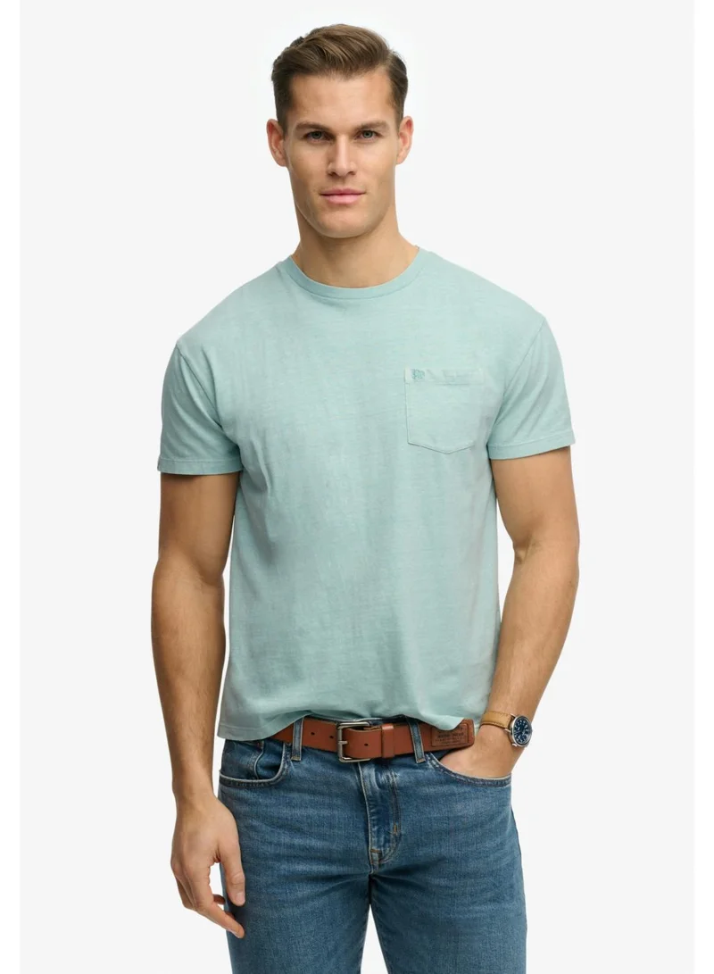 Classic Cotton Linen Pocket T-Shirt