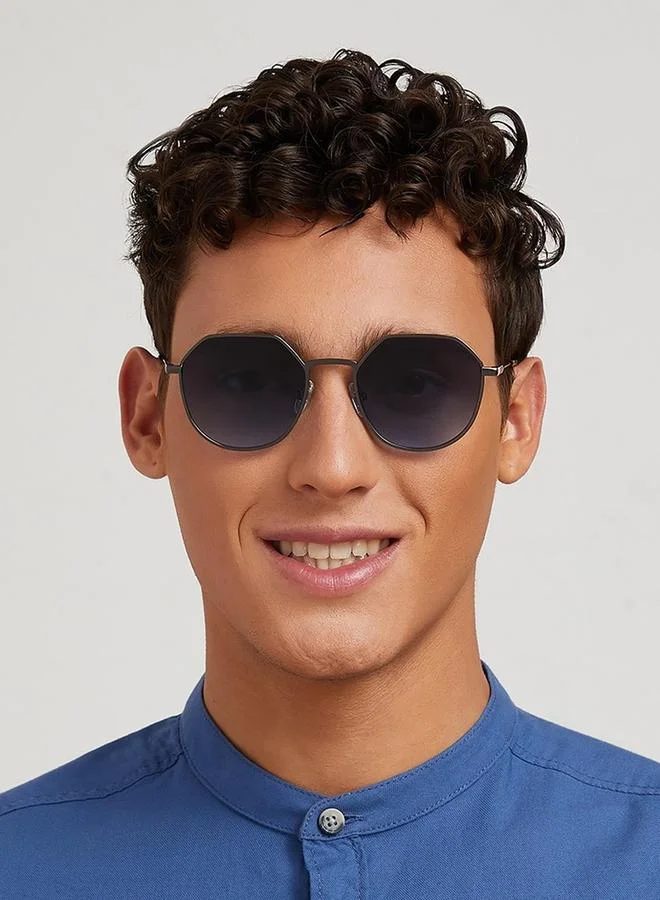 30Sundays 30Sundays Men Turn Up Geometric Sunglasses