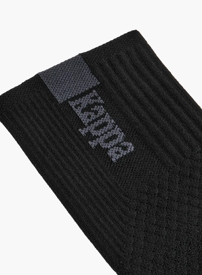 كابا جوارب رياضية قصيرة بياقة دائرية وملمس مميز