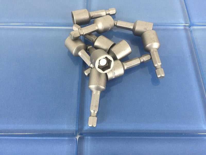 TEMO 10 pc Impact Ready Nut Driver 10 mm (25/64Inch) Magnetic Nutsetter Set 1/4 Inch Shank - Image 2