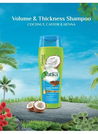 Naturals Volume & Thickness Shampoo 200 ml Enriched with Coconut & Castor Extracts For Thin & Limp Hair With Nourishing Vatika Oils - pzsku/Z75A483EA8A7F5DECDF8CZ/45/_/1695245857/bb8c8876-7a29-47a3-a44f-432abb481b77