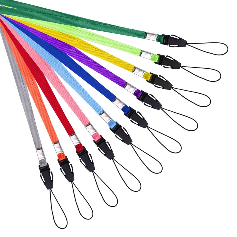 Wisdompro 30 Pack 17 inch Long Colorful Quick Release Neck Lanyard Strap Bulk for USB Flash Drives, Keys, Keychains, ID Name Tag Badge Holders - Assorted Colors - Image 4