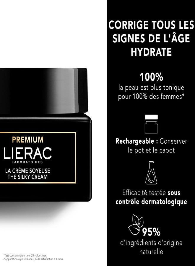 Lierac The Silky Face Cream - Age Defying, Wrinkle-Minimizing Face Moisturizer Cream for Woman, Fine Lines, Hydrating, Tightens & Smooths Skin with Niacinamide & Hyaluronic Acid, Sensitive Skin - 50ml - Image 2