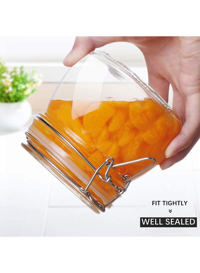 AKDC Glass Storage Jars With Lids 500Ml Food Canisters Set Of 3 - Image 4