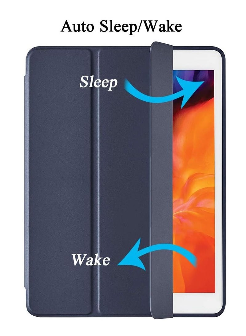جينيكست جراب واقٍ رفيع وناعم من السيليكون بحامل ثلاثي الطي لهاتف Apple iPad 5th / 6th Generation 9.7 بوصة 2018/2017 - Image 2