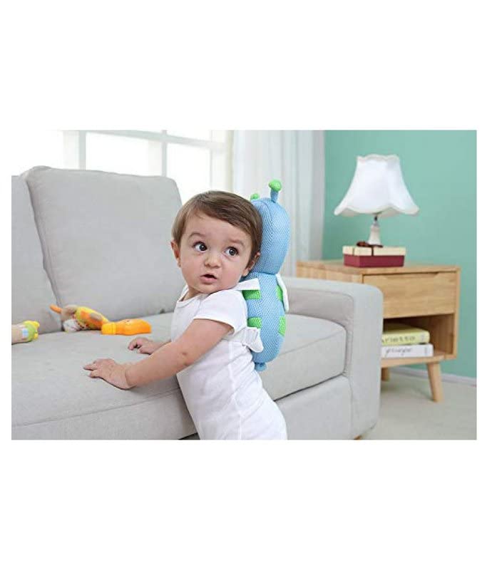 THE MODERN TREND THE MODERN TREND Youngster Baby Hugging Pillow Breastfeeding Pillow Self Feeding Pillow Head Protector Safety Helmet Pillow Walking Training Teddy Bear Pillow Soft Toys Blue - Image 2
