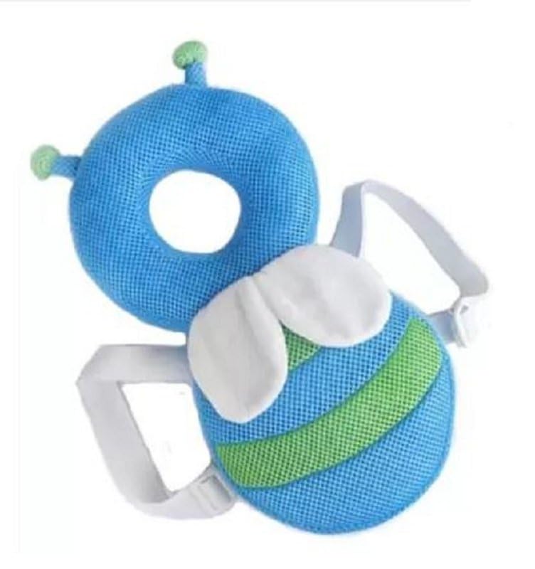 THE MODERN TREND THE MODERN TREND Youngster Baby Hugging Pillow Breastfeeding Pillow Self Feeding Pillow Head Protector Safety Helmet Pillow Walking Training Teddy Bear Pillow Soft Toys Blue - Image 4