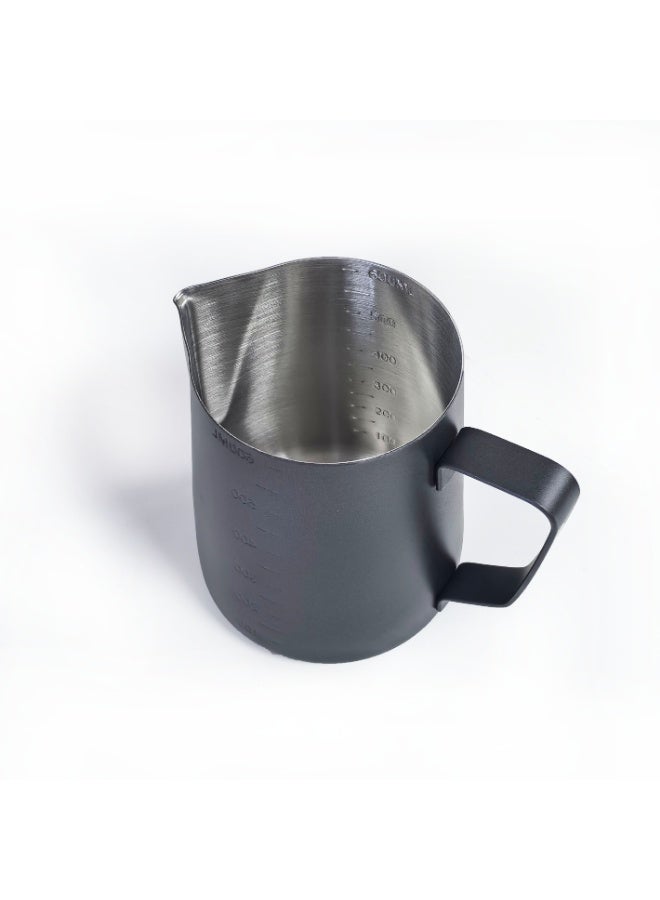 إبريق رغوة الحليب 600 مل إبريق رغوة من الفولاذ المقاوم للصدأ إبريق تبخير الإسبريسو كوب رغوة القهوة - Image 2