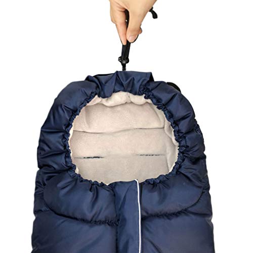 FUNLIFE Anti-Kick Winter Waterproof Extendable Baby Bunting Bag Adaptable for Most Strollers Travel Gear Toddler Universal Stroller Footmuff 6-36Months Baby - Image 5