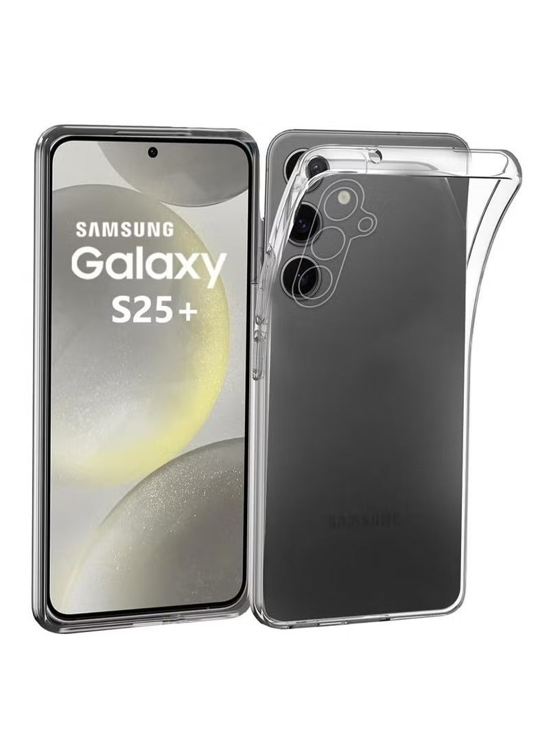 ELTRAZONE Shockproof and Slim Clear Case for Samsung Galaxy S25 Plus 5G with Non-Yellowing Transparent Back Scratch-Resistant Protection and Durable Bumper Design for 6.7-Inch Phone - Image 1