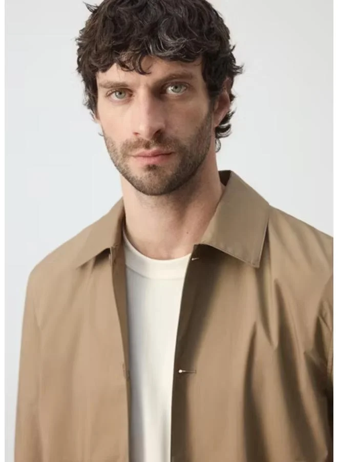 Mango Man 28-TERRACOTA Light Cotton Jacket for Men | Best Price UAE