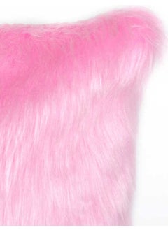 Cango Home Plush Throw Pillow Cover - Pink  - Image 2