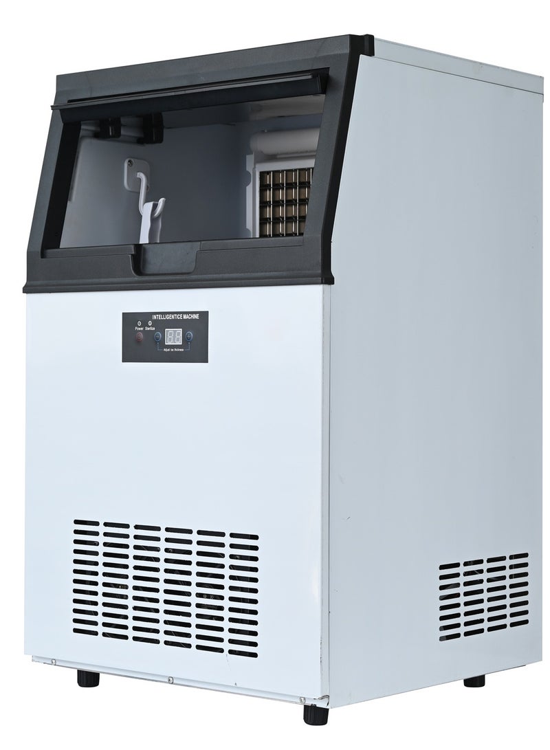 Cool Baby Integrated Ice Maker Machine, 55KGS/24H Stainless Steel Under Counter ice Machine with 15KGS Ice Storage Capacity, Freestanding Ice Maker - Image 3