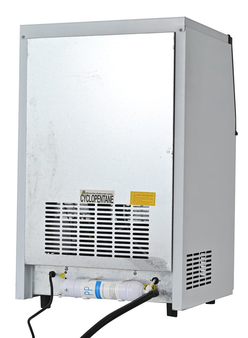 Cool Baby Integrated Ice Maker Machine, 55KGS/24H Stainless Steel Under Counter ice Machine with 15KGS Ice Storage Capacity, Freestanding Ice Maker - Image 5
