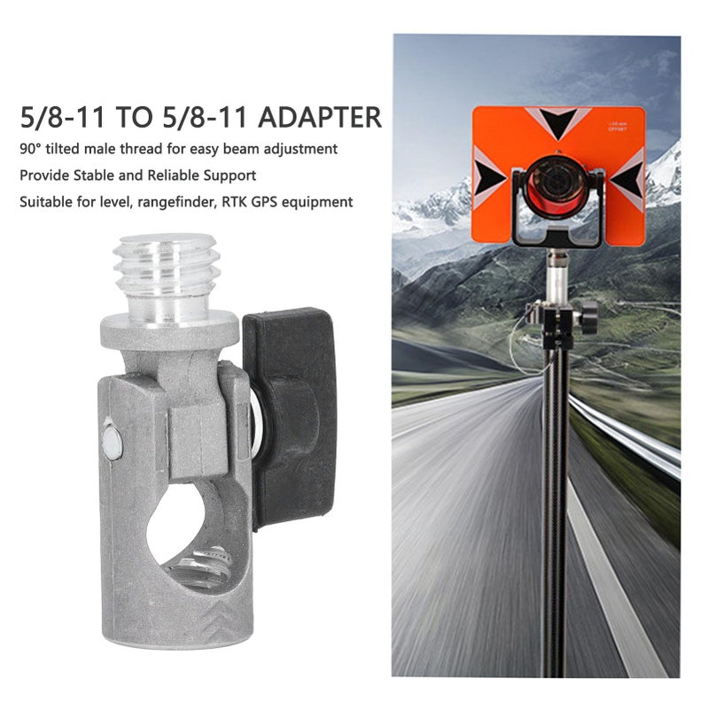 8 Inch 11 Female To Male Aluminum Alloy Surveying Prism Pole For Level Rangefinder Total Station - Image 4