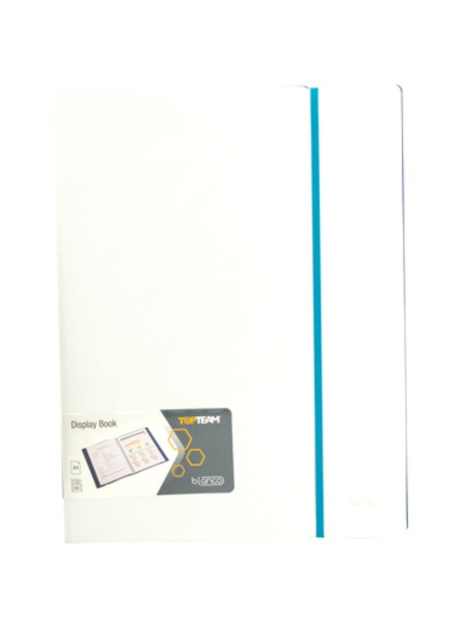 Team Display Book 60 Pocket A4 Polypropylene White/Blue