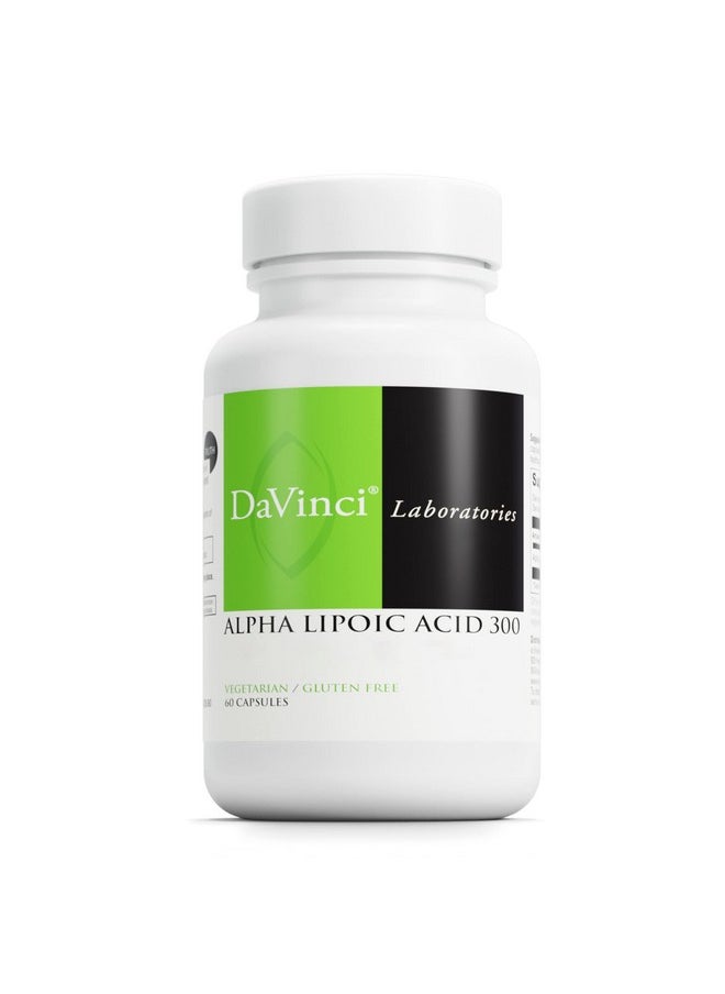 Davinci Labs Alpha Lipoic Acid 300 Dietary Supplement To Support Metabolism And Healthy Collagen Levels With 300 Mg Alpha Lipoic Acid Per Capsule Gluten Free 60 Vegetarian Capsules  - Image 1