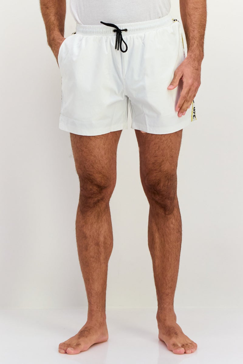 Ufc Men Brand Logo Board Shorts, White Combo - Image 1