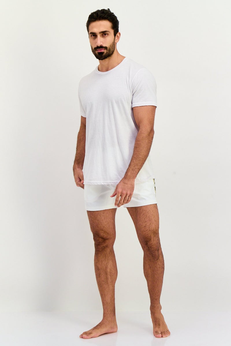 Ufc Men Brand Logo Board Shorts, White Combo - Image 3