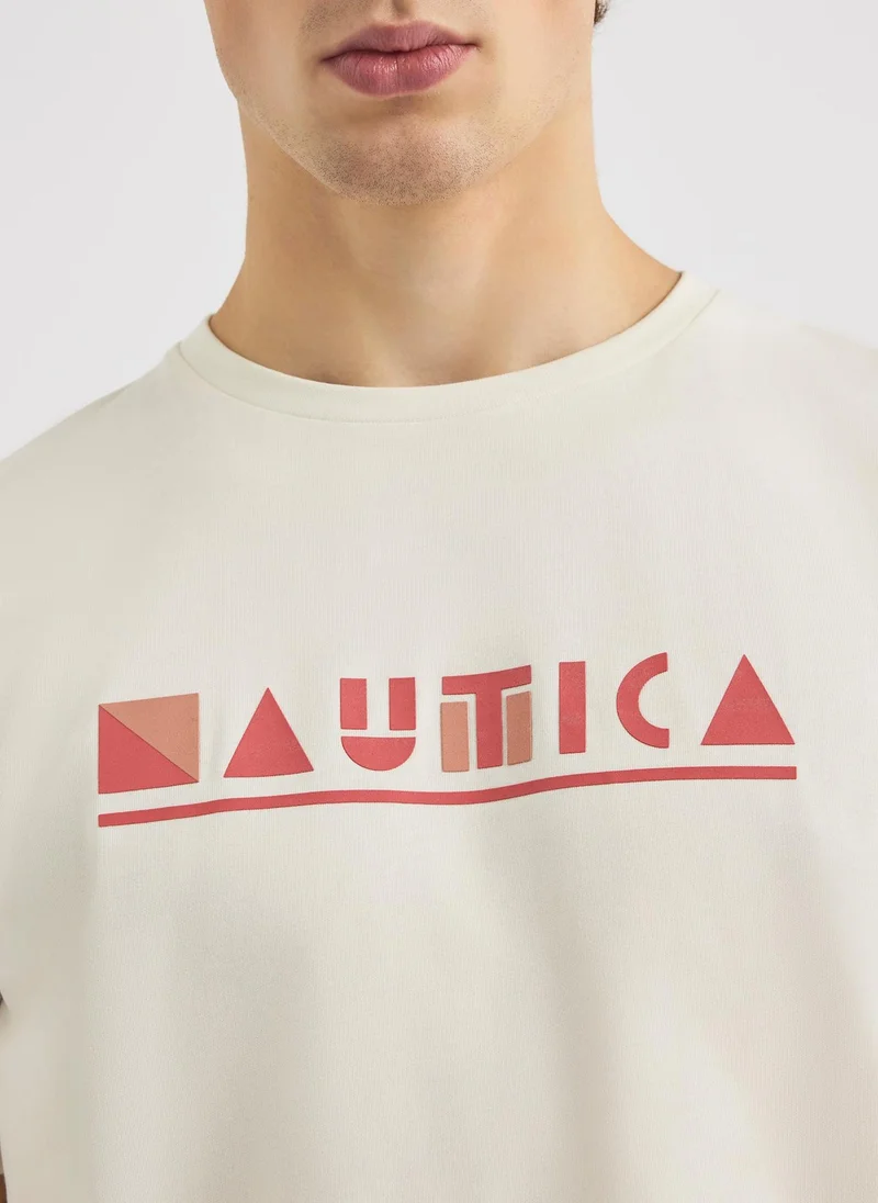 NAUTICA Off White Drift SS T-Shirt for Men | Best Price UAE