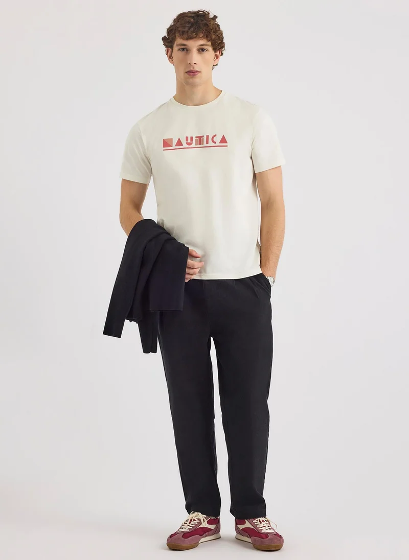 NAUTICA Off White Drift SS T-Shirt for Men | Best Price UAE