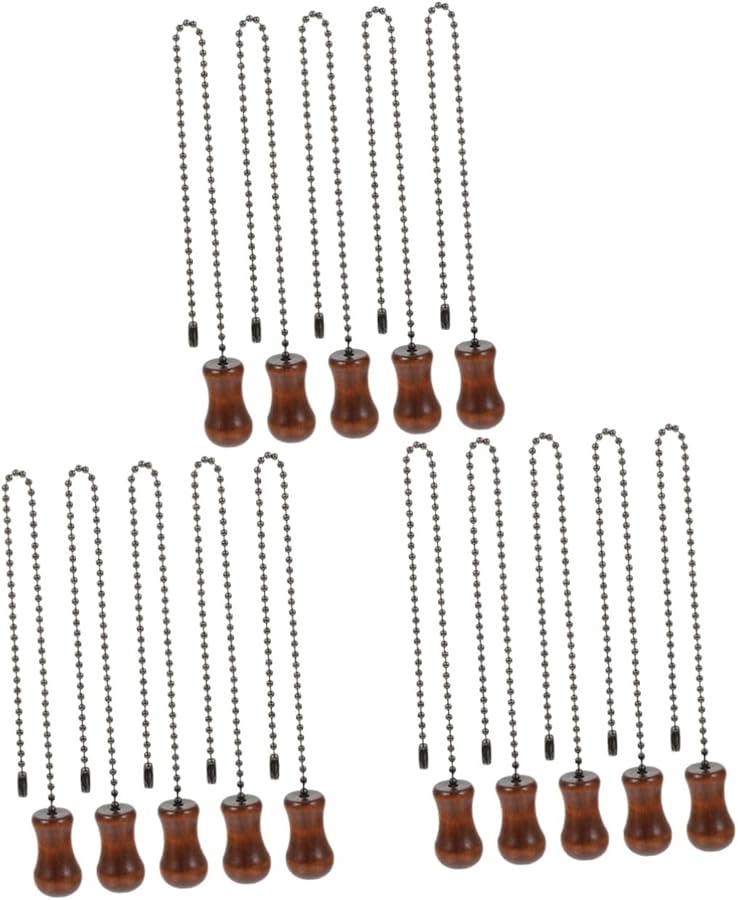 Veemoon 15 قطعة سلسلة سحب ضوئية بديلة إكسسوارات مصباح على الطراز العتيق 3 حزم - Image 1