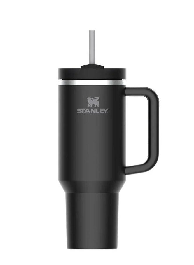 Stanley Quencher H2.0 FlowState 40oz Black Stainless Steel Vacuum Insulated Travel Tumbler with Leakproof Lid & Straw – Double-Walled Thermal Mug Keeps Drinks Cold 24H/Hot 7H – BPA-Free, Durable, Portable – Ideal for Coffee, Smoothies, Iced Tea & Daily Hydration - Image 3