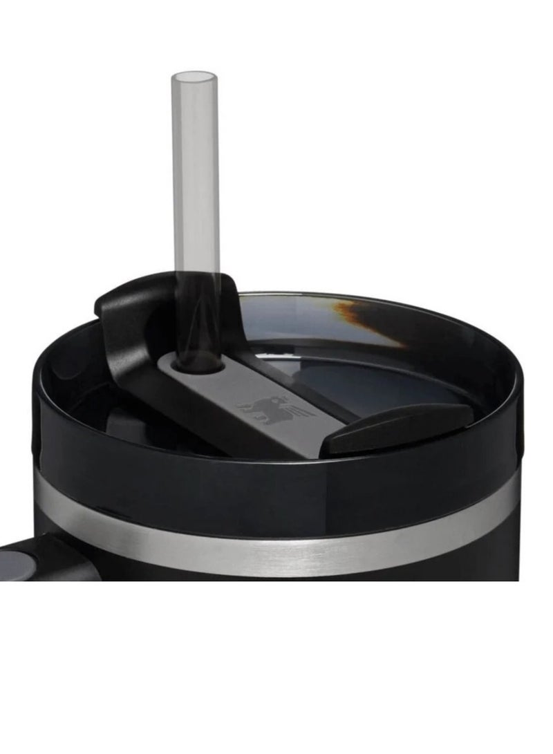 Stanley Quencher H2.0 FlowState 40oz Black Stainless Steel Vacuum Insulated Travel Tumbler with Leakproof Lid & Straw – Double-Walled Thermal Mug Keeps Drinks Cold 24H/Hot 7H – BPA-Free, Durable, Portable – Ideal for Coffee, Smoothies, Iced Tea & Daily Hydration - Image 4