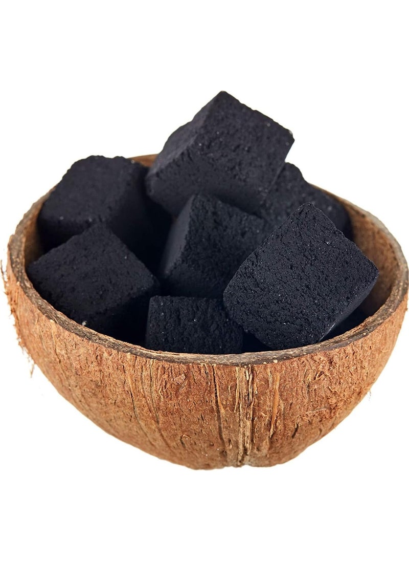 CONTEXT - Coconut Charcoal - Context Natural Coconut Coal Cubes - Incense Burner Cube Briquettes - 64 Count & 1 KG - Premium Quality 26mm - Image 1