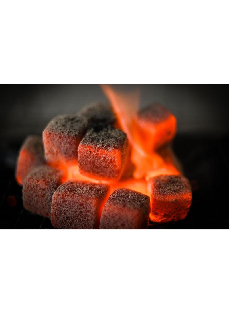 CONTEXT - Coconut Charcoal - Context Natural Coconut Coal Cubes - Incense Burner Cube Briquettes - 64 Count & 1 KG - Premium Quality 26mm - Image 1