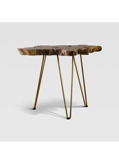AL HUZAIFA FURNITURE Garry, Side Table, Teak Root Wood In Natural Finish  - Image 1