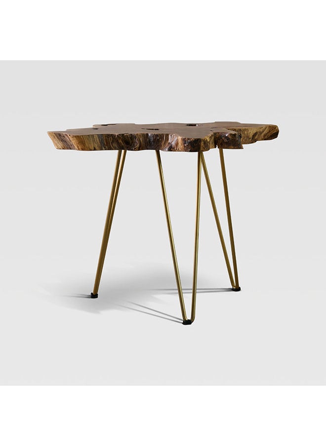 AL HUZAIFA FURNITURE Garry, Side Table, Teak Root Wood In Natural Finish  - Image 1