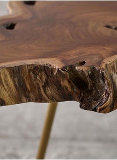 AL HUZAIFA FURNITURE Garry, Side Table, Teak Root Wood In Natural Finish  - Image 4