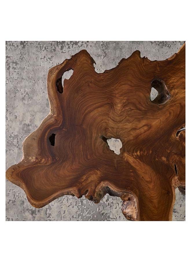 AL HUZAIFA FURNITURE Garry, Side Table, Teak Root Wood In Natural Finish  - Image 3