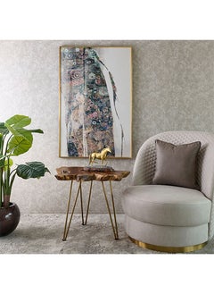 AL HUZAIFA FURNITURE Garry, Side Table, Teak Root Wood In Natural Finish  - Image 2