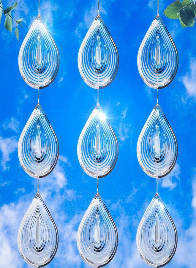 Nixroork Highly Reflective 3D Bird Scare Discs -Water Droplets Wind Spinners Outdoor Deterrents to Keep Birds Away, Sparkly Bird Reflectors for Garden, Patio & House Protection Against Woodpeckers, Pigeons - Image 1