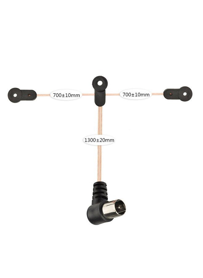 Superbat FM Antenna Dipole Antenna Indoor 75 Ohm with F Type Male Connector for Yamaha JVC Sony Bose Natural Sound Stereo Receiver - Image 3