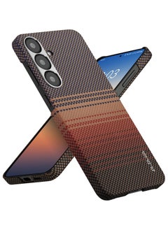 PITAKA pitaka for S25 Case, 6.2 Inch, Compatible with MagSafe, Slim & Light Samsung Galaxy S25 Case, 1500D Aramid Fiber Made [MagEZ Case 4 - Sunset]  - Image 1