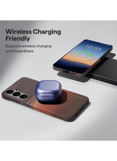 PITAKA pitaka for S25 Case, 6.2 Inch, Compatible with MagSafe, Slim & Light Samsung Galaxy S25 Case, 1500D Aramid Fiber Made [MagEZ Case 4 - Sunset]  - Image 2