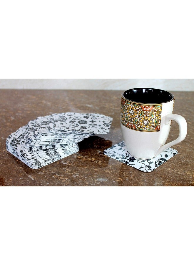 eSplanade Disposable Printed Coaster (Set of 100) - Use and Throw Reversible Coasters - Perfect for Bar, Hotel, Restaurant Purpose & Parties (Black) - Image 1