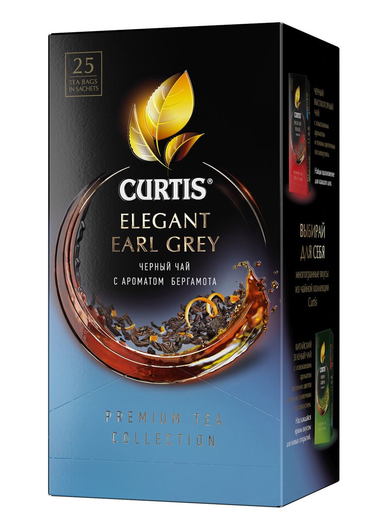CURTIS Elegant Earl Grey Tea black Tea with Bergamot and Citrus 25 Sachet Tea Bags 42.5 g  - Image 1