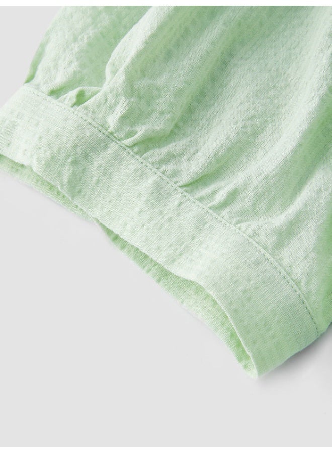 سيمير فستان بلون موحد وتفاصيل مطرزة للنساء - Image 3